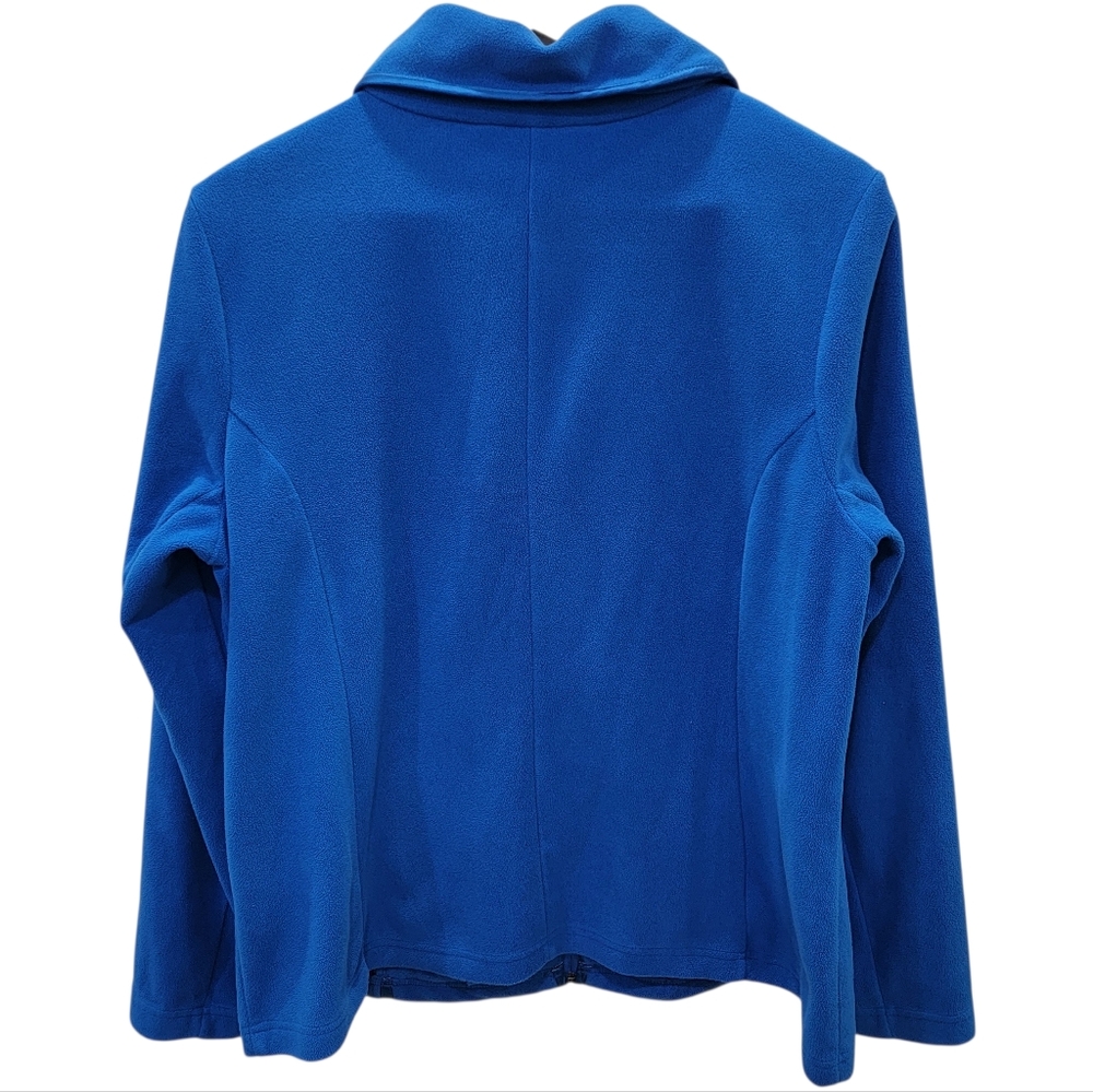 Vintage Northern Reflections Fleece Zip Up Jacket Blue Warm Cozy Women’s L - Picture 5 of 15